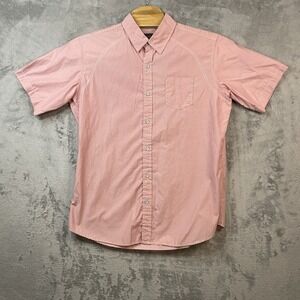 Broken‎ Threads Men's XL Pink Short Sleeve Button Up Shirt